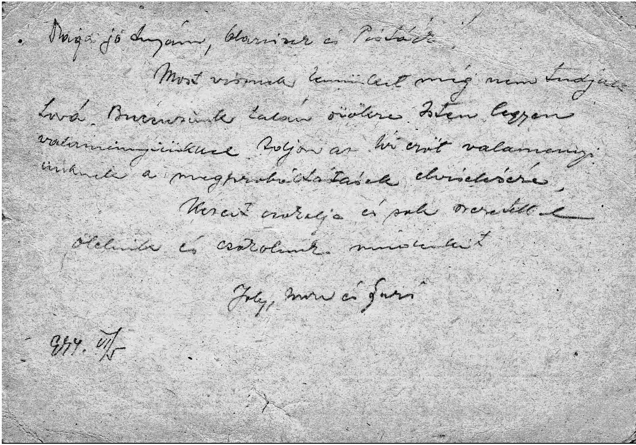 The last letter of the Spӓts to their family in Budapest