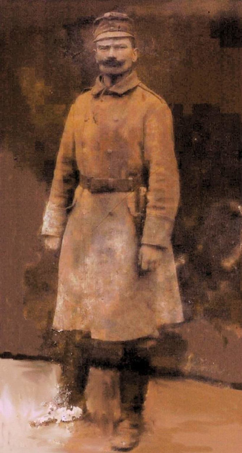 István Szelle as a soldier in the First World War (Flossenbürg Memorial)